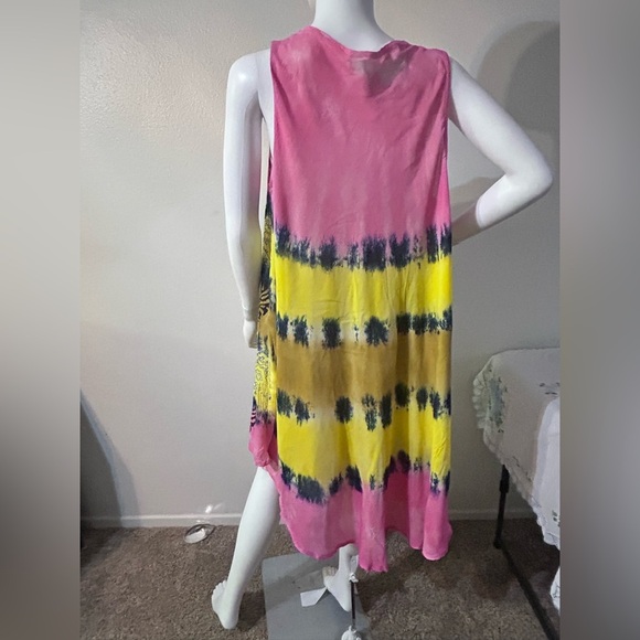 Women’s Sleeveless Tie Dyed Sundress, One Size - Picture 4 of 8